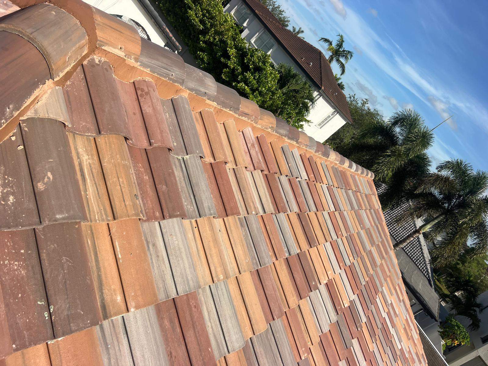 Clay roof tiles on a real Palm Beach Gardens home photographed for the PSR project collection